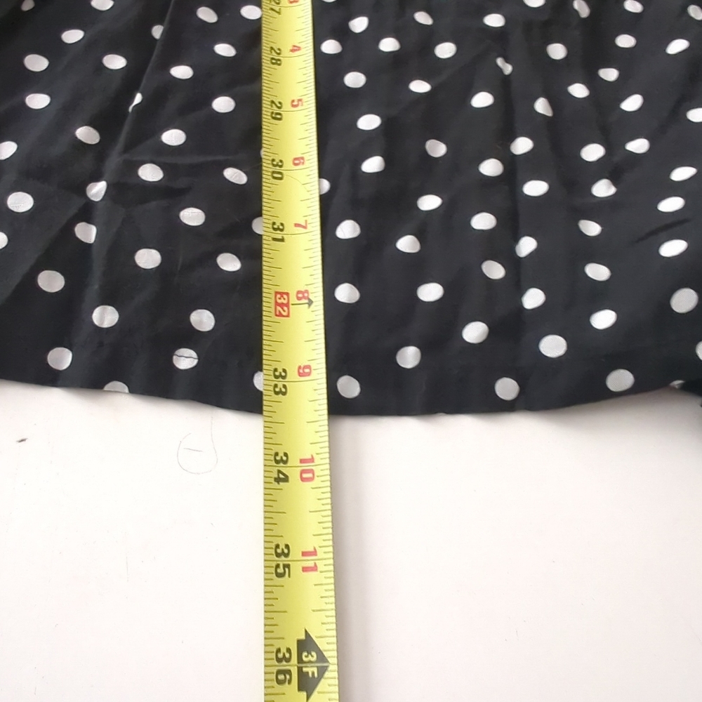 Abercrombie & Fitch Black & White Polka Dot Romper Skort Size Large - Picture 10 of 14